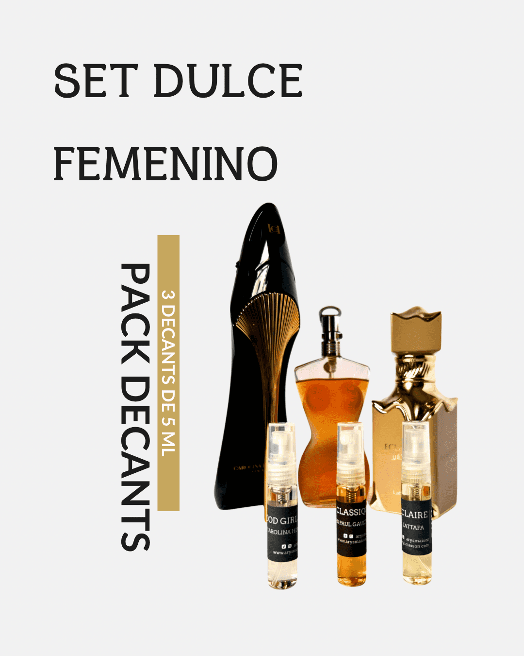 Set Dulce Femenino en formato decant